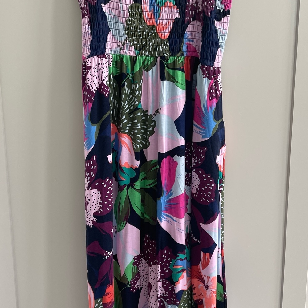 Soma medium bra dress, maxi with shirred bodice.